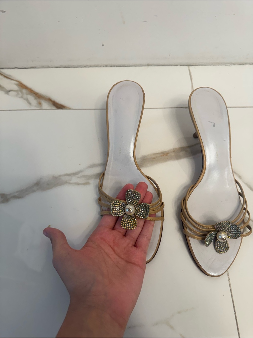 Vintage Giuseppe Zanotti Y2K Embellished Heels - Picture 7 of 10